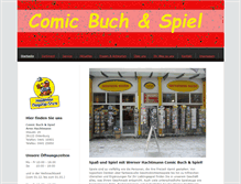 Tablet Screenshot of comicbuchundspiel.de